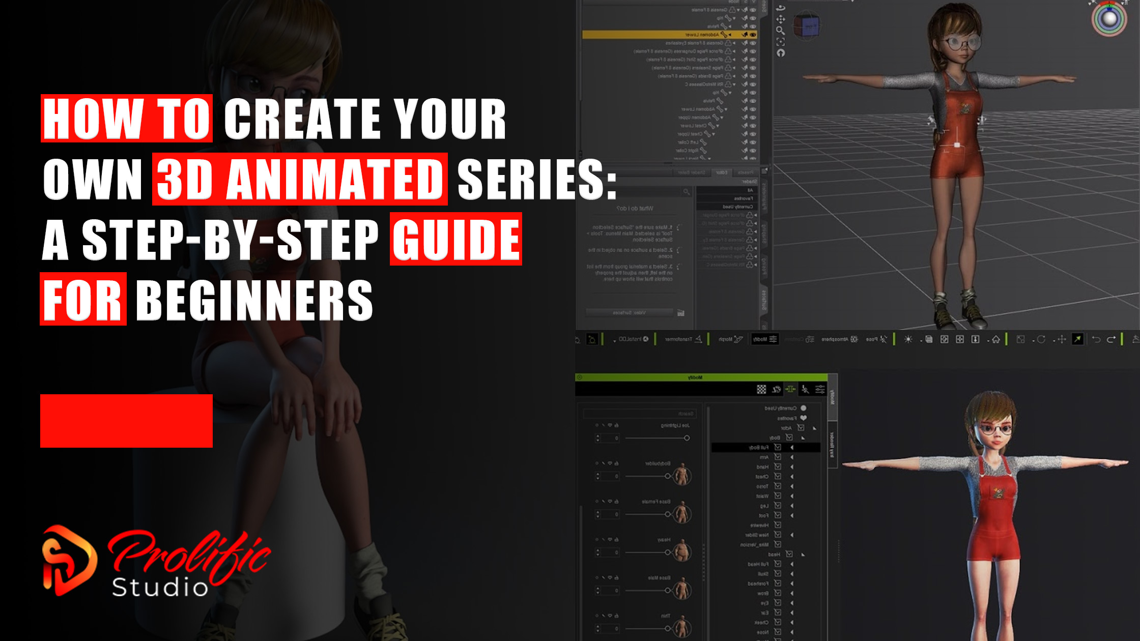 Create 3D Animated series guide